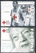 Faroes/ Faroe Islands 2001 Red Cross/ Medical/ Health/ Welfare/ People/ Nursing 2v set (n29913)