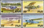 Fiji 1978 Planes/ Aviation/ Aircraft/ Transport/ History/ RAF/ Wright Brothers 4v set (n19577)