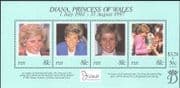 Fiji 1998 Diana, Princess of Wales/ Royalty/ Royal/ People 4v m/s (n18366)