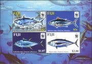Fiji 2004 WWF/ Endangered Species/ Tuna/ Fish/ Marine/ Wildlife 4v m/s (n14957)