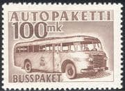 Finland 1952 (1958 issue) Parcel Post/Postal Bus/Coach/Transport/Motoring 1v (s4559r)