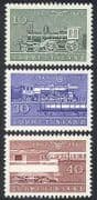 Finland 1962 Trains / Steam Engine / Rail / Railways / Transport 3v set (n25676)