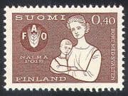 Finland 1963 FAO / FFH / Freedom From Hunger / Mother / Child / Animation 1v (n41005)