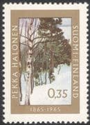 Finland 1965 Pekka Halonen/ Artist/ Art/ Painter/ Painting/ Trees/ People 1v (n19580f)