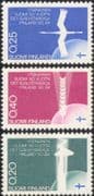 Finland 1967 Independence/ Swan/ Aurora/ Wheat/ Birds/ Nature/ Flags 3v set (n43007c)