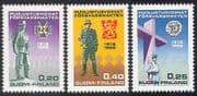 Finland 1968 Military Uniforms / Soldiers / Army / Statue / Memorial 3v set (n40963)