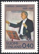 Finland 1969 Armas Jarnefelt/ Composers/ Music/ People/ Musicians/ Conductor 1v (n24508a)