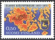 Finland 1972 Aland Islands Self-government/ Map/ Arms/ Chart/ Maps/ Politics/ People 1v (n23802c)