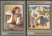 Finland 1975 Europa/ Art/ Paintings/ Artists/ Painters/ Enkell/ Sallinen 2v set (b735x)