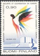 Finland 1975 Swallow/ Security Conference/ Finlandia Hall/ Buildings/ Birds/ Nature/ Animation 1v (n13607h)