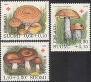 Finland 1980 Red Cross/ Fungi/ Mushrooms/ Medical/ Health/ Welfare/ Nature 3v set (b2362)