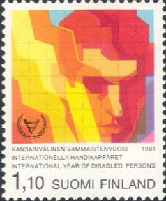 Finland 1981  Year of Disabled Persons/ IYDP/ Health/ Welfare/ Graph/ Read  1v  (n43007q)