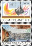 Finland 1983 Europa/ Technology/ Architecture/ Buildings/ Iron/ Steel/ Church/ Industry 2v set b735v