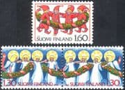 Finland 1986 Christmas/ Greetings/ Angels/ Brownies/ Animation 3v set (s143e)
