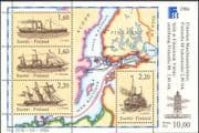 Finland 1986 Ships/ Boats/ Sailing/ Maps/ Postal Transport/ StampEx 4v m/s (s4559p)