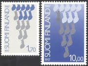 Finland 1987 Independence 70th Anniversary/ People/ Politics/ Maps 2v set (s333m)