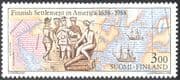 Finland 1988 "New Sweden" Settlement/ Explorers/ Settlers/ Maps/ Ships/ People/ History 1v (n43006)