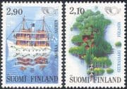 Finland 1991 Nordic Countries' Postal Co-operation/ Ferry/ Boat/ Transport/ Map/ Animation 2v set (b735p)