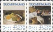 Finland 1991 Pro Filatelia/ Helene Schjerfbeck/ Artist/ Art/ Painter/ Paintings 2v set pair (n19580u)