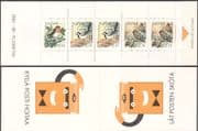 Finland 1992 Robin/ Wagtail/ Waxwings/ Birds/ Nature/ Wildlife 5v bklt (b281c)