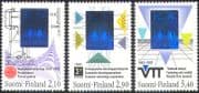 Finland 1992 Science/ Technology/ Hologram/ Holograph/ Trees/ Engine 3v set (n41515)