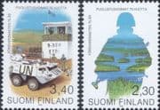 Finland 1993  United Nations/ Soldier/ Map/ Military Vehicle 2v set  (n13607r)
