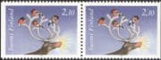 Finland 1994 Christmas/ Greetings/ Reindeer/ Birds/ Animation 2v bklt pr (s143na)