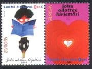 Finland 2003 Europa / Poster Art / Heart / Love / Pen / Letter Writing / Animation 2v n40960