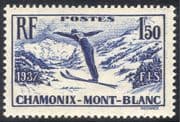 France 1937 Chamonix-Mont Blanc/ Sports/ Skiing/ Skier/ Games/ Animation 1v (n42999)