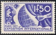 France 1937 World Exhibition/ Fair/ Expo/ Trade/ Commerce/ Hand/ Globe 1v (n44321)