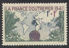 France 1941 Map  /  Empire  /  Relief Fund  /  Fruit  /  Trees  /  Nature 1v (n33143)