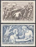 France 1941 Winter Relief Fund / Health / Welfare/ Charity/ Cart/ Transport 2v set (n30584)