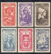 France 1943 Clothes / Regional Costumes / Textiles / Design / Welfare Fund 6v (n36910)
