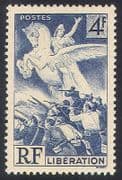 France 1945 Winged Horse / Army / Liberation 1v (n23458)
