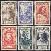 France 1946 Relief Fund / Famous People / Royalty / Joan of Arc / Welfare 6v set n34088