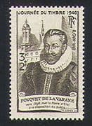 France 1946 Stamp Day/ Portrait/ Fouquet de la Varane/ People/ Bell Tower/ Buildings/ Architecture 1v (n31541)