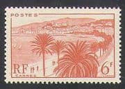 France 1946 Tourism / Cannes / Trees / Plants / Nature 1v (n35068)