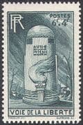 France 1947 Road Maintenance Fund/ Liberty/ Milestone/ Animation/ Flames 1v (n31497)