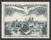 France 1947 UPU Congress / Gull / Birds / Buildings / Bridges / Mail 1v airmail (n40609)