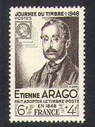 France 1948 Stamp Day / Etienne Arago / Postal History / People 1v (n36942)