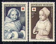 France 1951 Red Cross / Medical / Health / Children 2v n29792