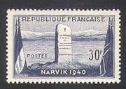 France 1952 Narvik / Monument / Memorial / Flags / Military / Battle 1v (n36104)