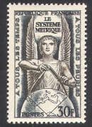France 1954 Metric / Measurement / Earth / World Map / People / Science 1v n39343