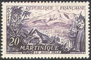 France 1955 Martinique/ Mount Pele/ Volcanoes/ Palm Trees/ Palms/ Mountains/ Tourism/ Nature 1v (n41899)