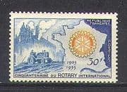 France 1955 Rotary 50th / Tractor / Industry 1v (n24266)