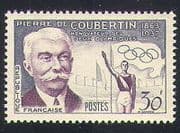 France 1956 Coubertin / People / Olympic Games / Olympics / Sports / Athletics 1v (n34092)