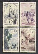 France 1956 Sports / Basketball / Rugby 4v set (n26701)