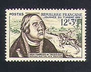 France 1956 Stamp Day / Post / Horse / People / Mail Courier / Francis of Taxis 1v n33116