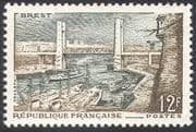 France 1957 Brest/ Port/ Harbour/ Bridge/ Ships/ Boats/ Transport/ Architecture 1v (n41894)