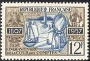 France 1957 Scales/ Accounts/ Auditors/ Money/ Commerce/ Eagle/ Bird 1v (n23482)